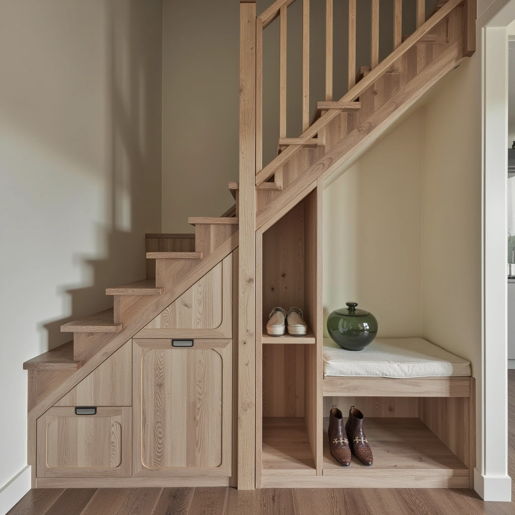 2. Under-Stair Storage Cabinets