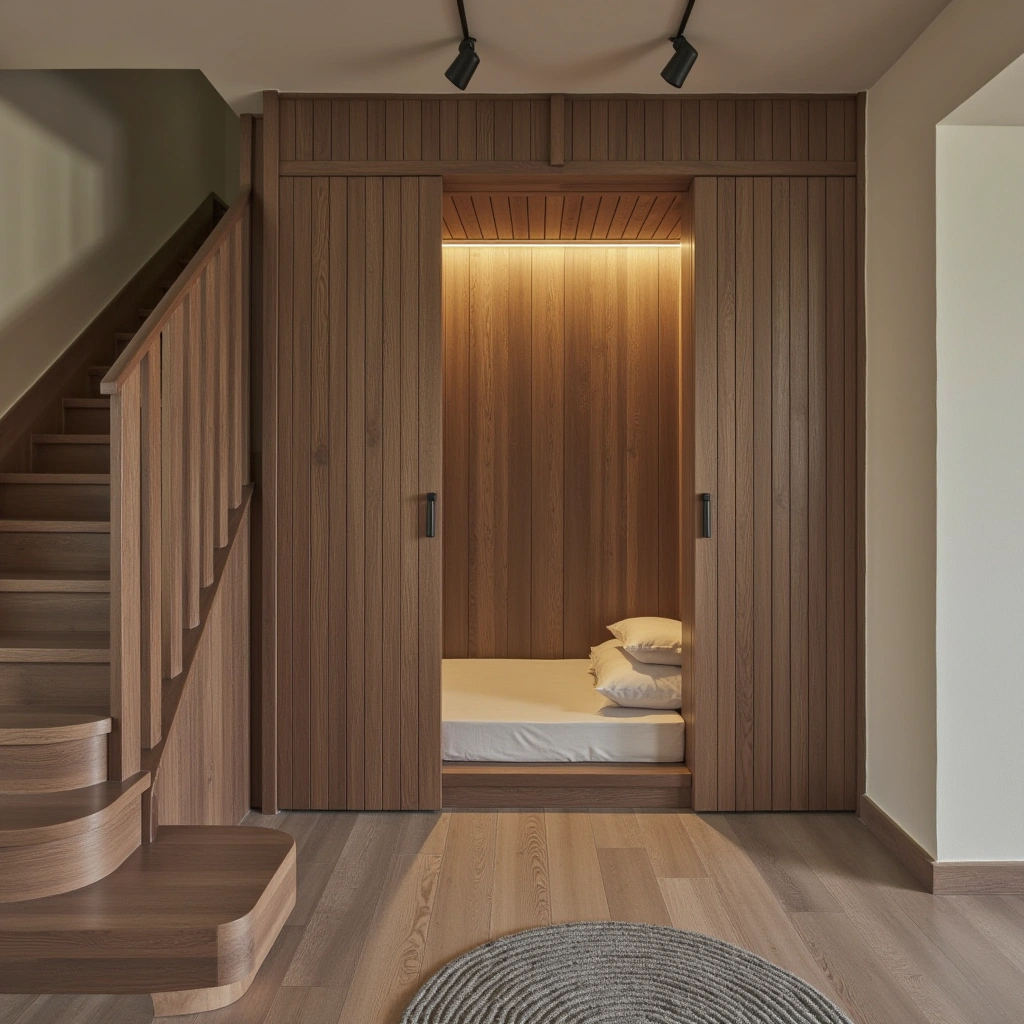 25. Under-Stairs Meditation Room