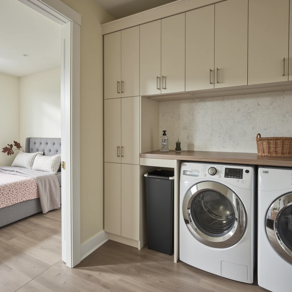 Add a Touch of Elegance with a Built-In Trash Can