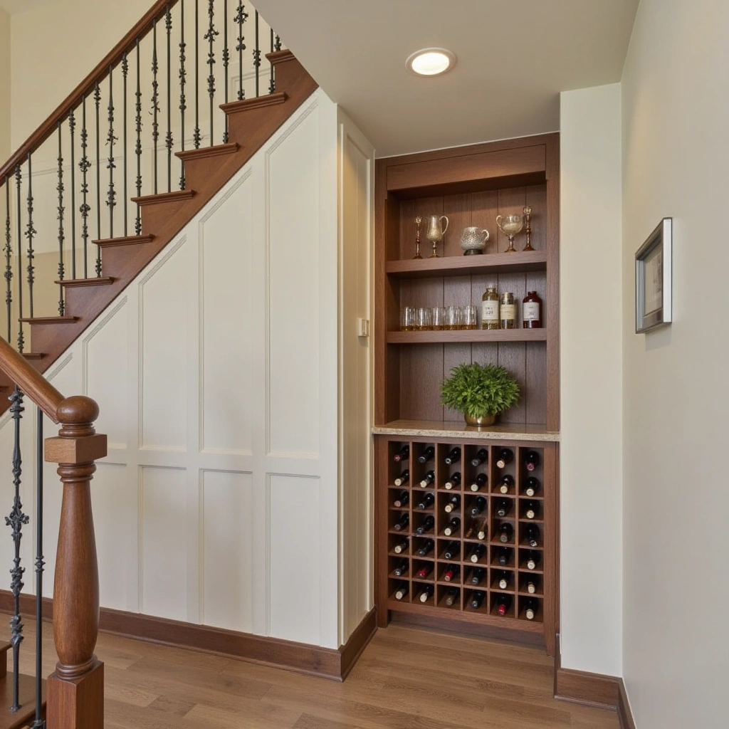 9. Wine Rack with Built-in Temperature Control