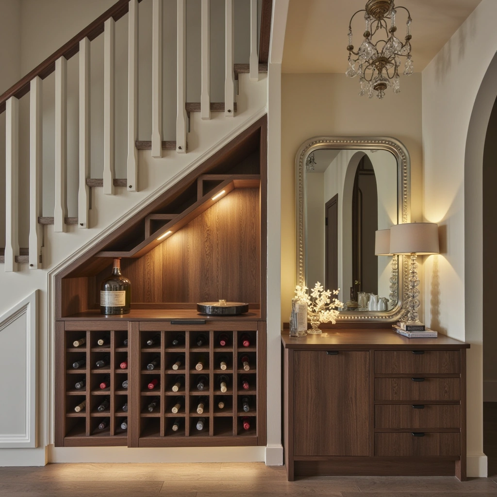 10. Wine Rack with Built-in Lighting