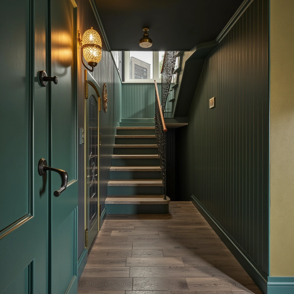 10. Art Deco-Inspired Stairwell