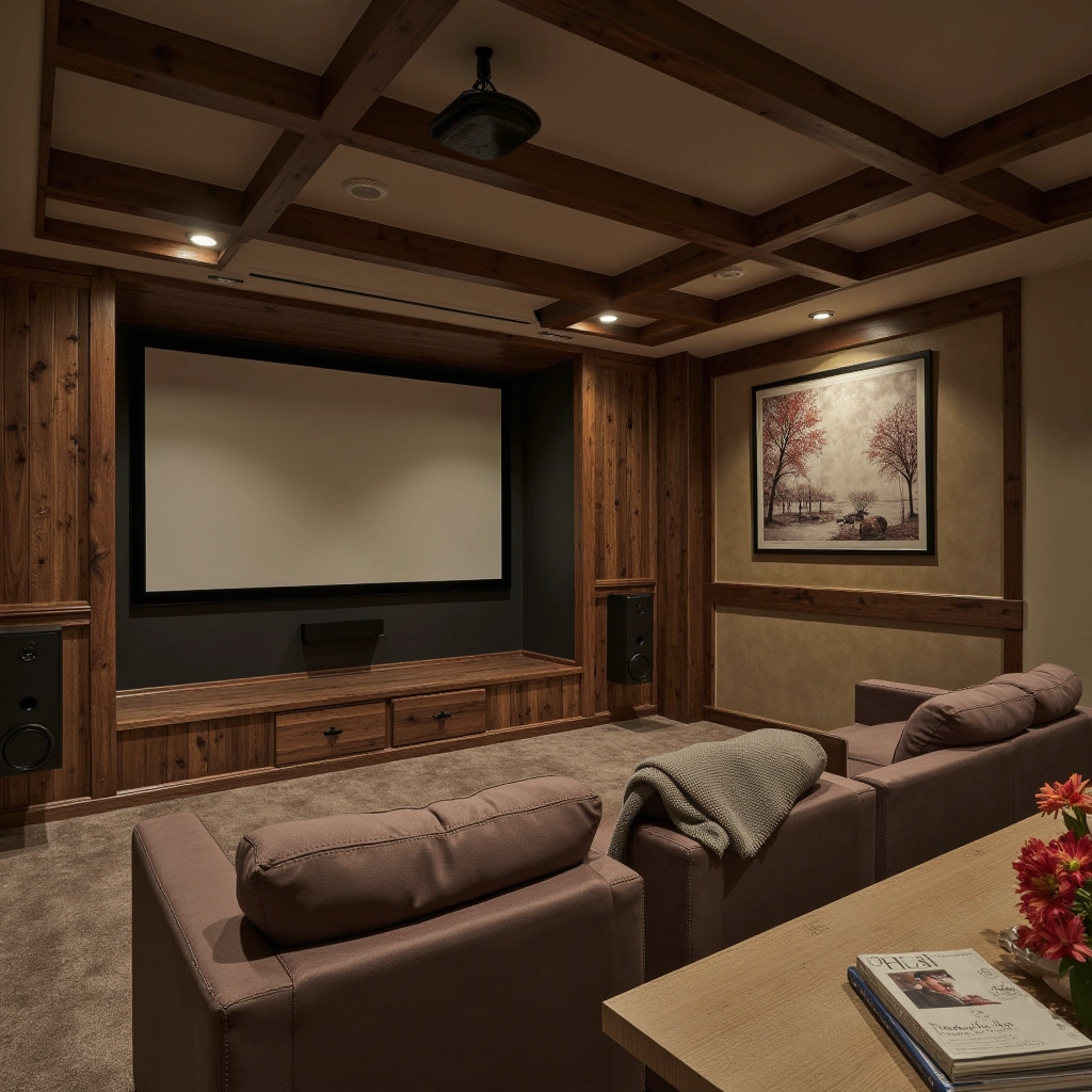Rustic Home Theater