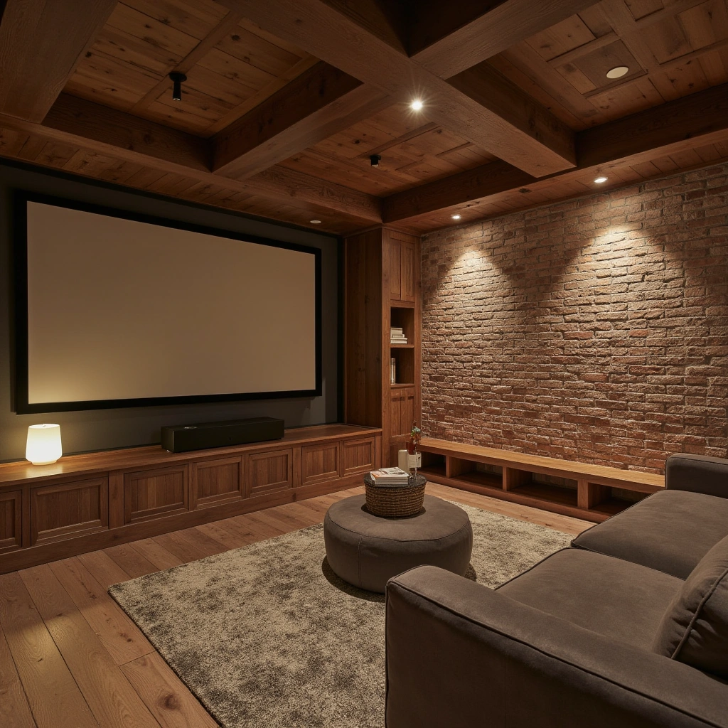 Rustic Home Theater