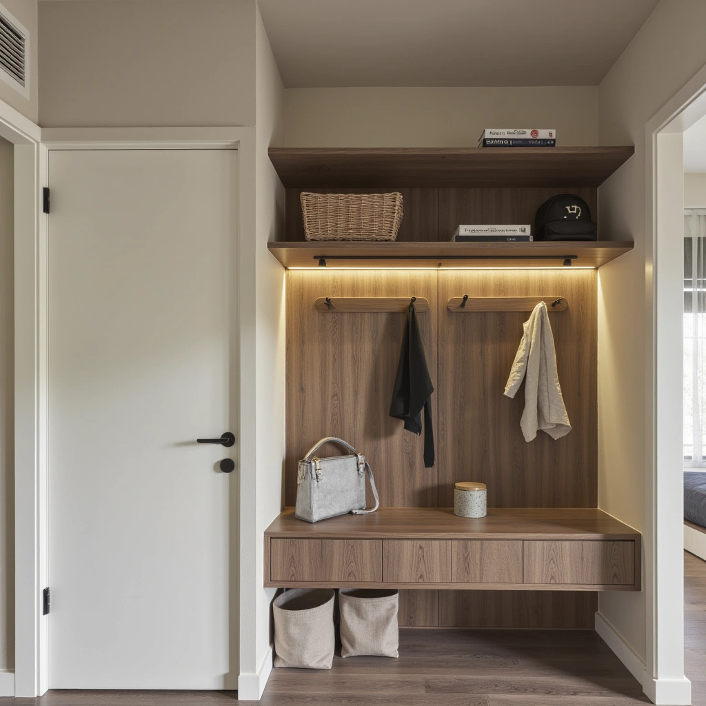 14. Floor-to-Ceiling Shelf