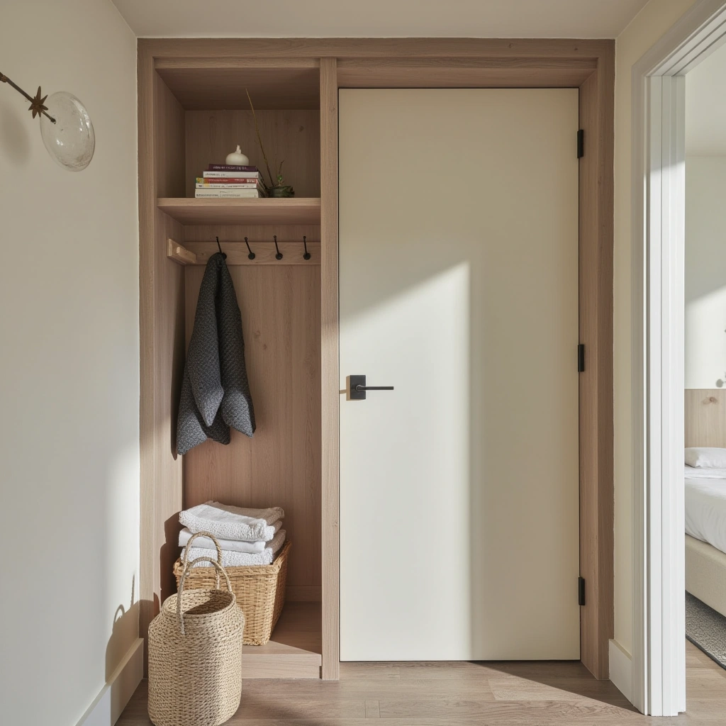 9. Use a Wall-mounted Coat Rack