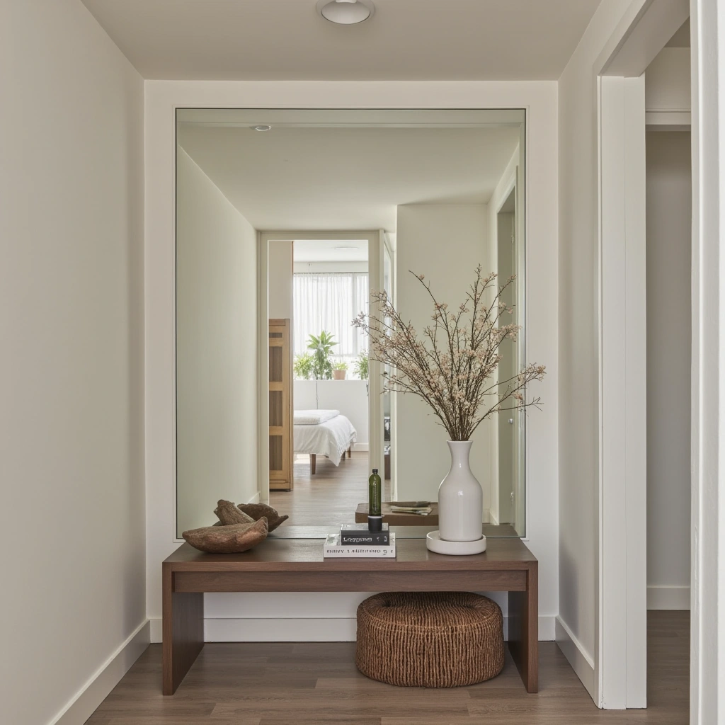 17. Use a Mirrored Shelf