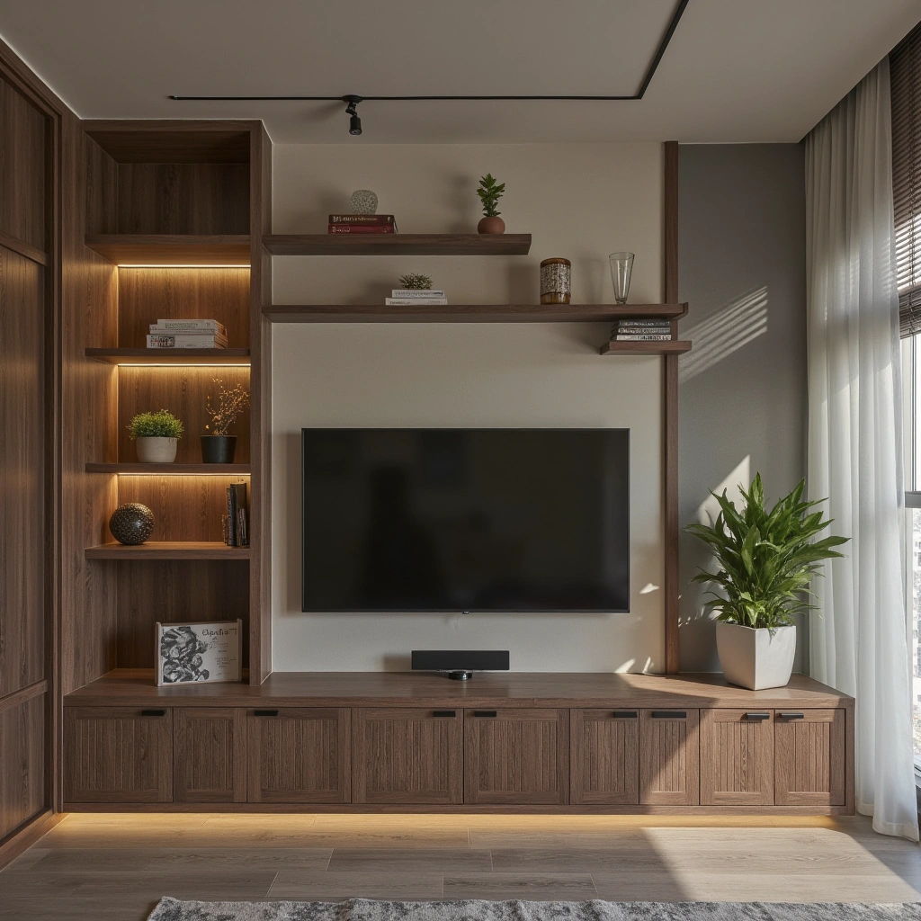5. The Media Console: A Multi-Functional TV Unit