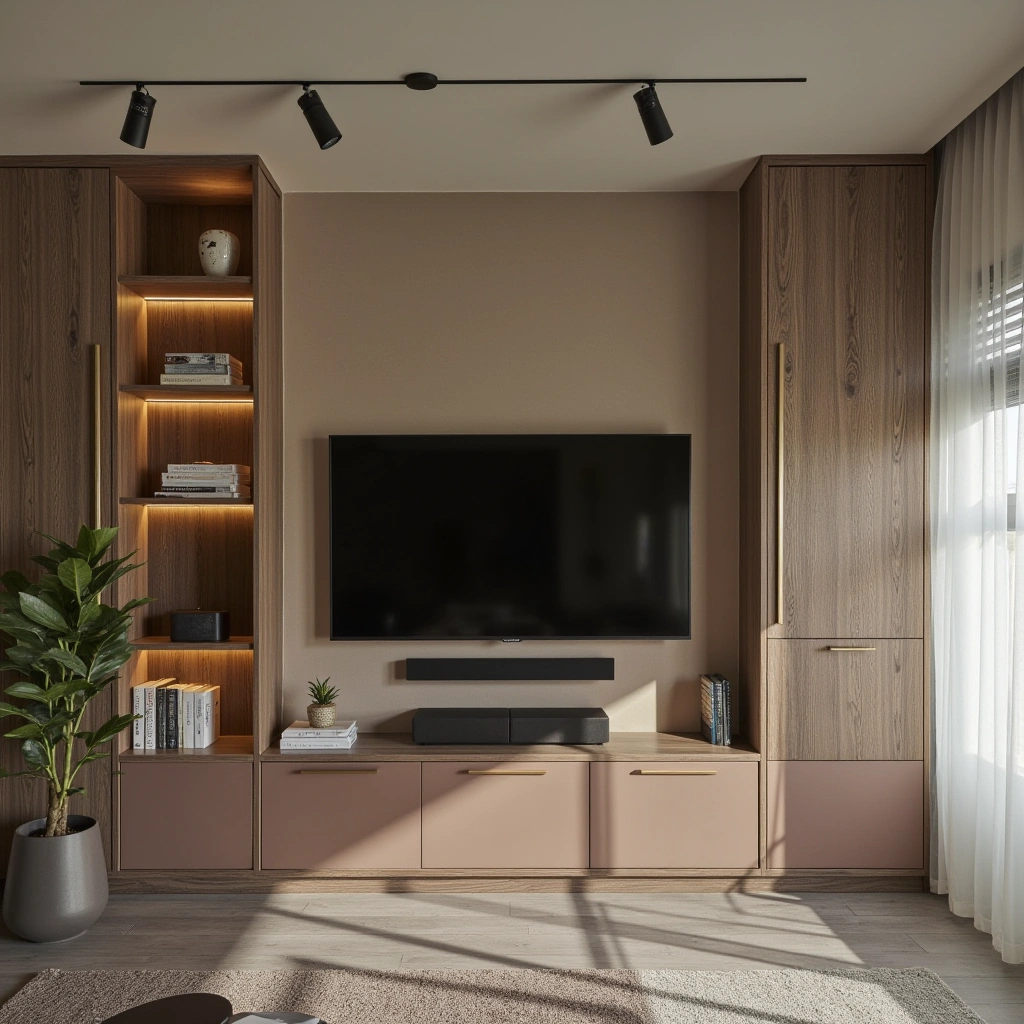 Understairs TV Unit with Hidden Storage