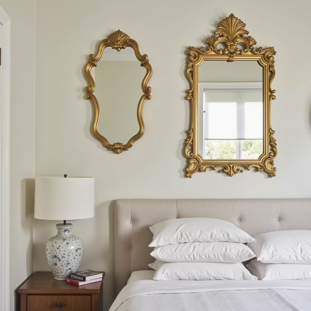 Vintage Mirrors with Gold Frames