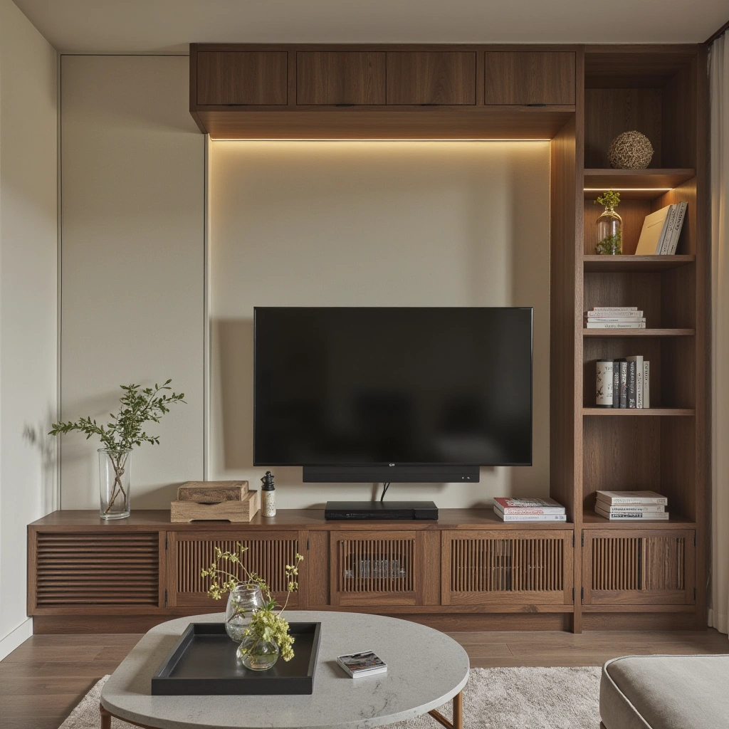 5. Mid-Century Modern TV Console
