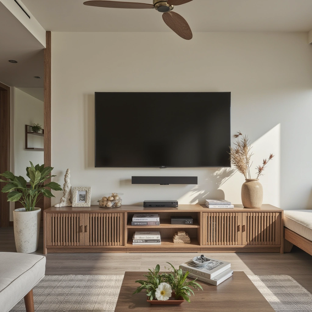 9. Coastal-Inspired TV Console