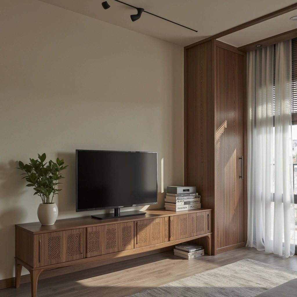 10. Mid-Century Modern TV Console