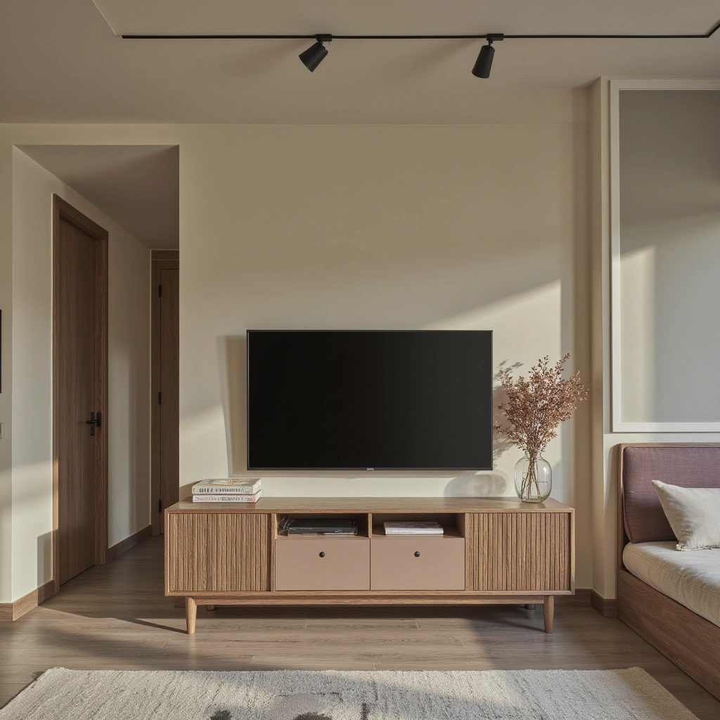 17. Scandinavian-Inspired TV Console