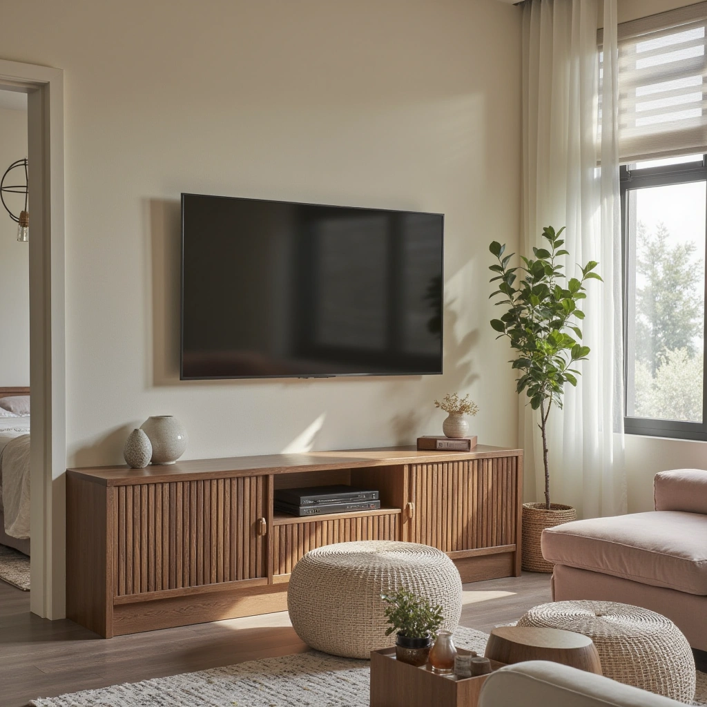 21. Farmhouse-Inspired TV Console
