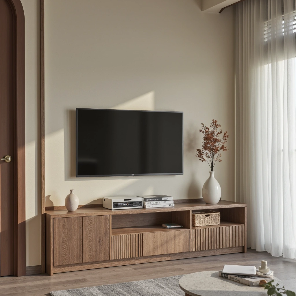 22. Scandinavian-Inspired TV Console