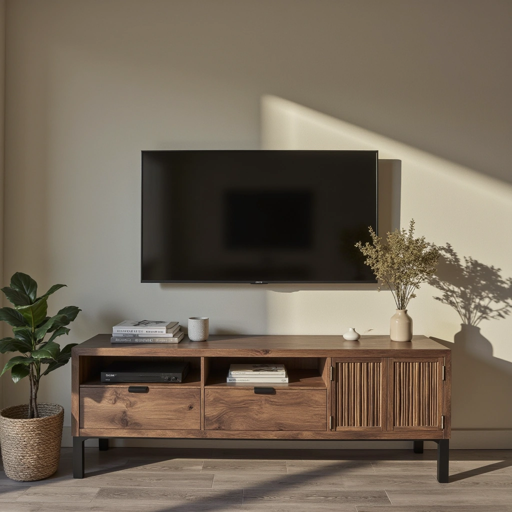 23. Industrial-Inspired TV Console