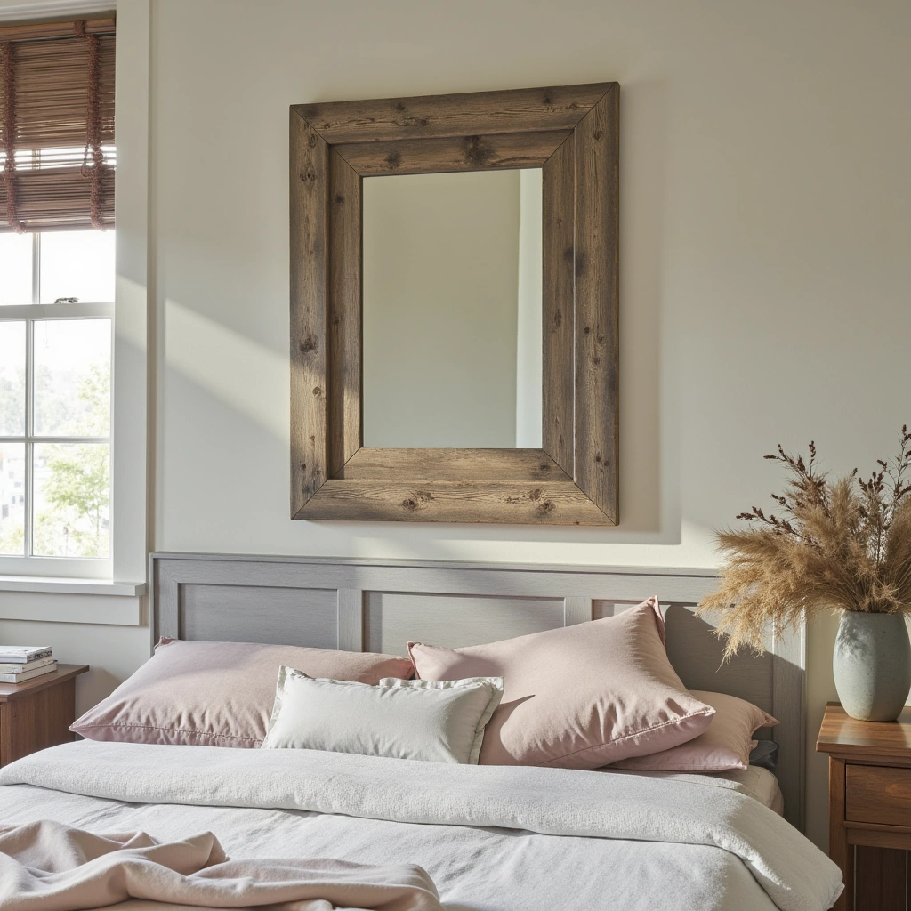 Distressed Mirror Frame