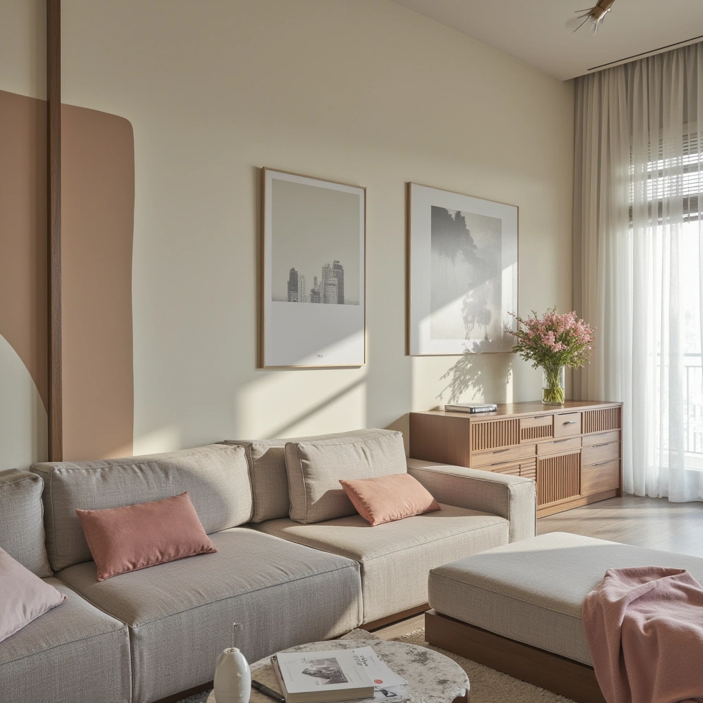 Neutral Color Palette with Accent Colors