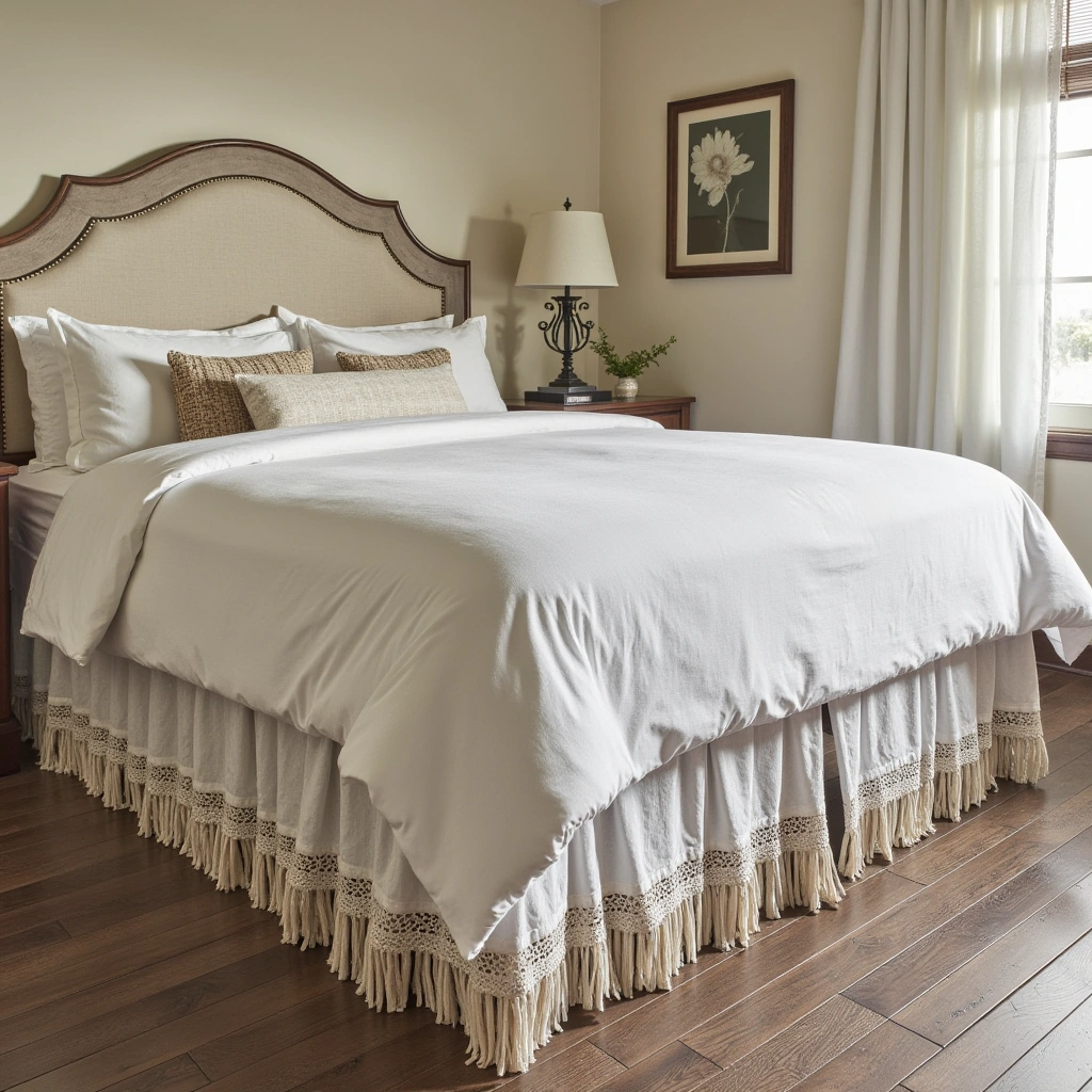 Vintage-Inspired Bed Skirt