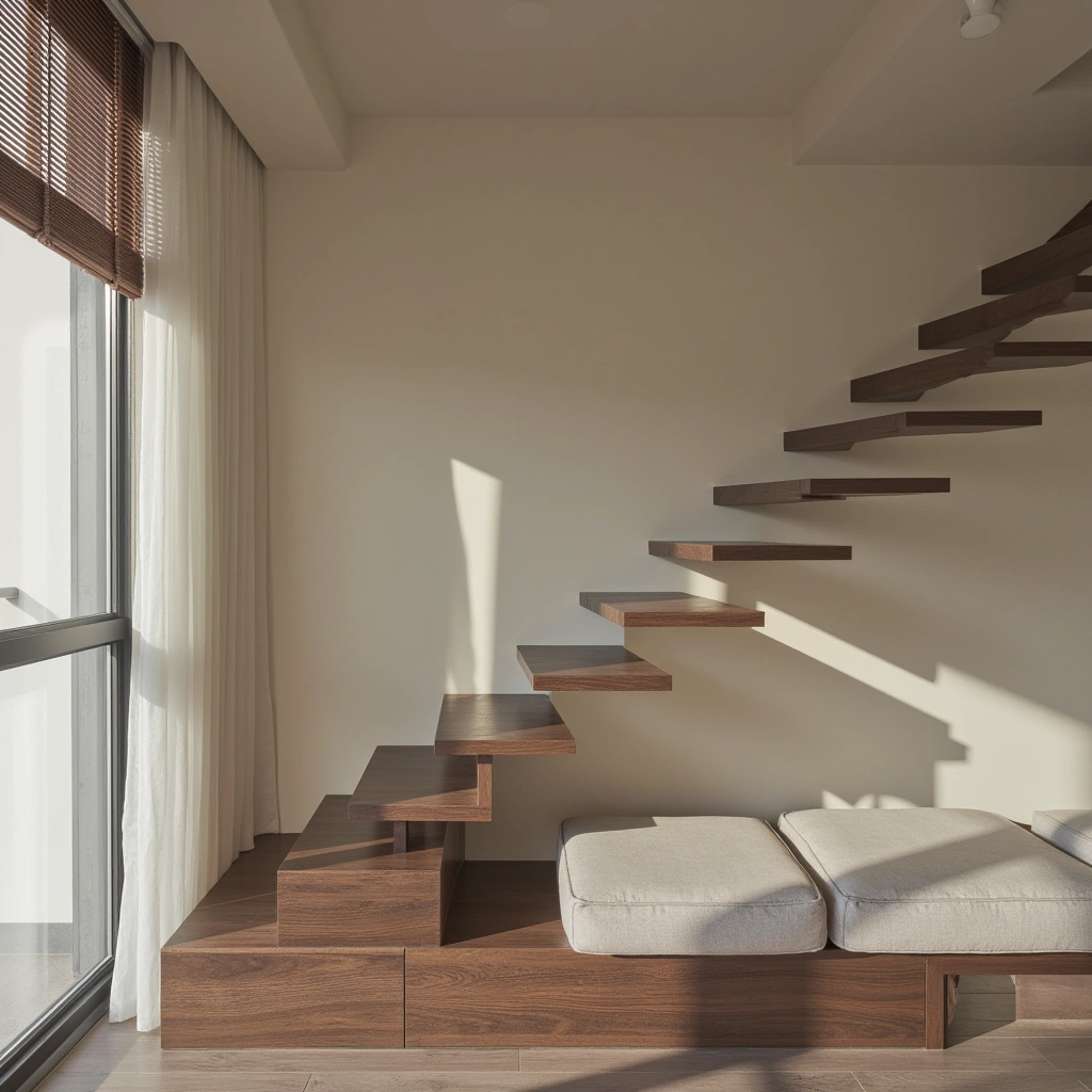 5. Modern Floating Stairs
