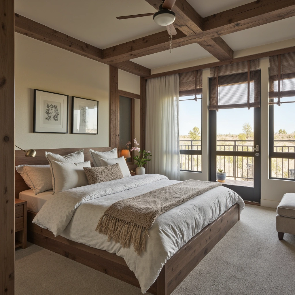 Cozy Bedroom with Plush Bedding