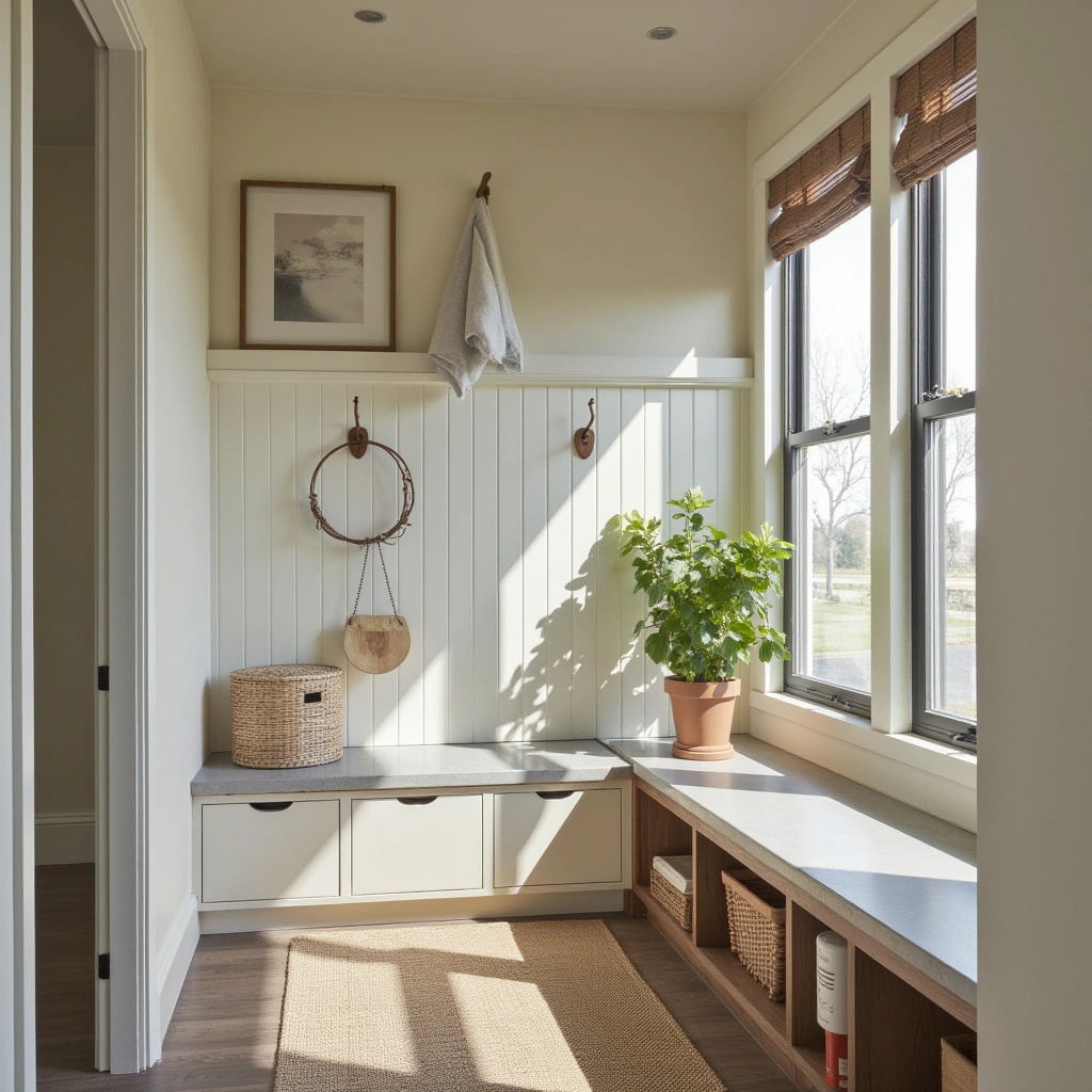 Open and Airy Mudroom