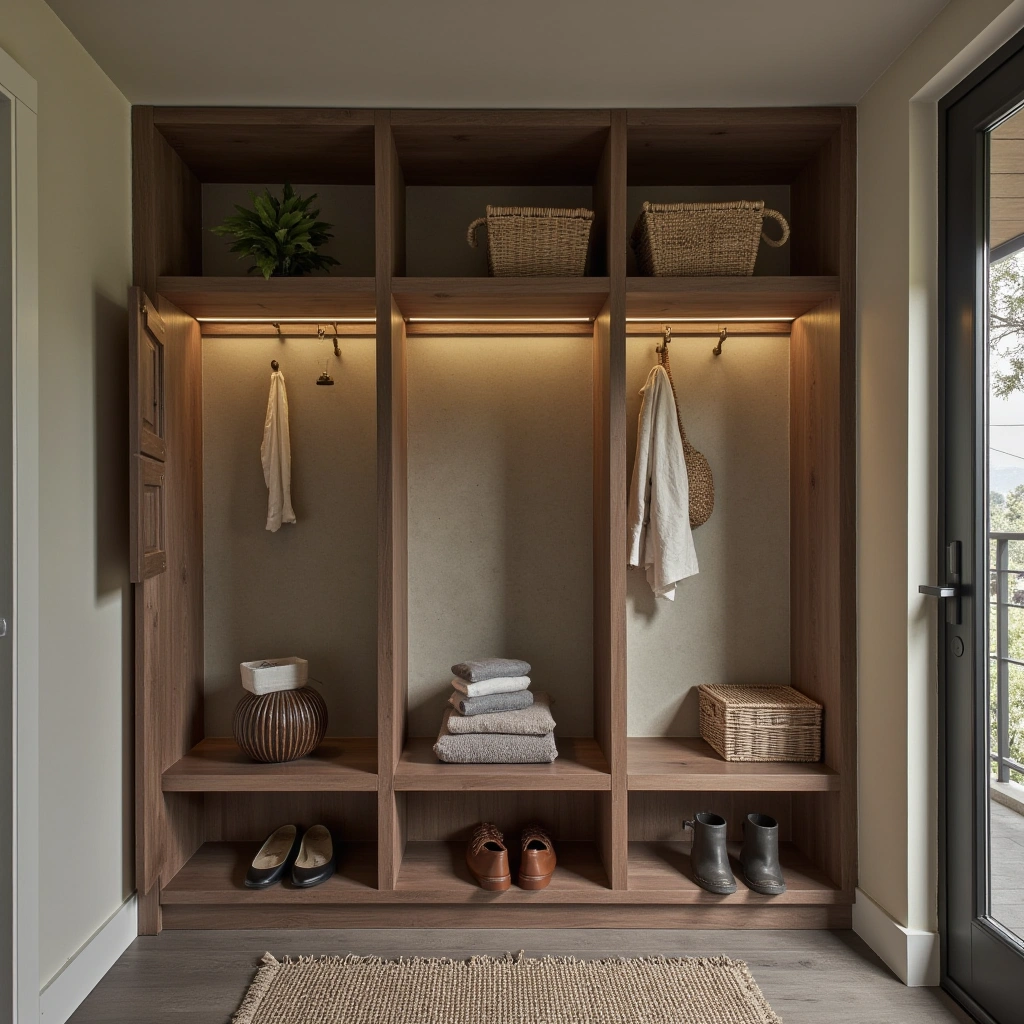 Industrial and Edgy Mudroom