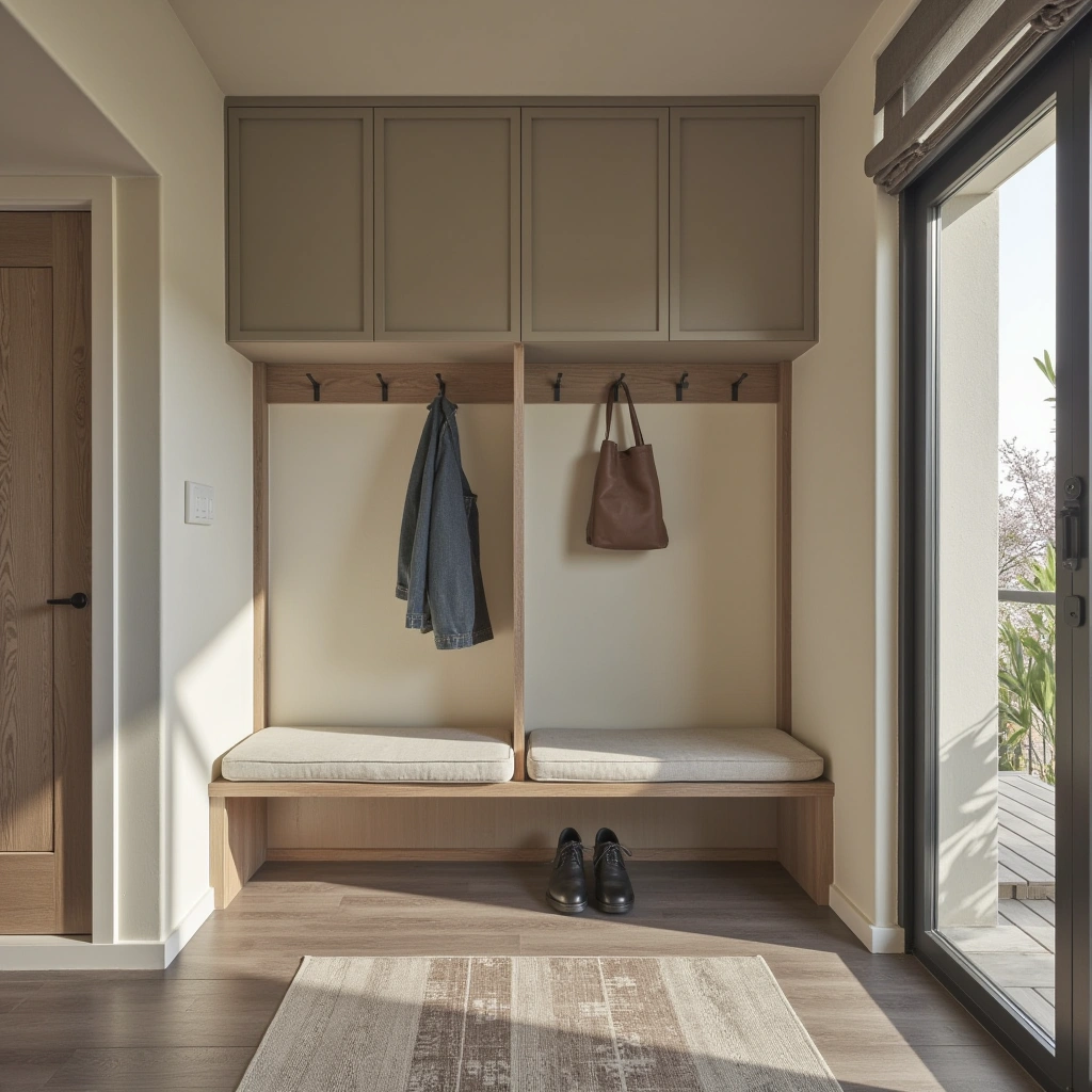 Modern and Functional Mudroom