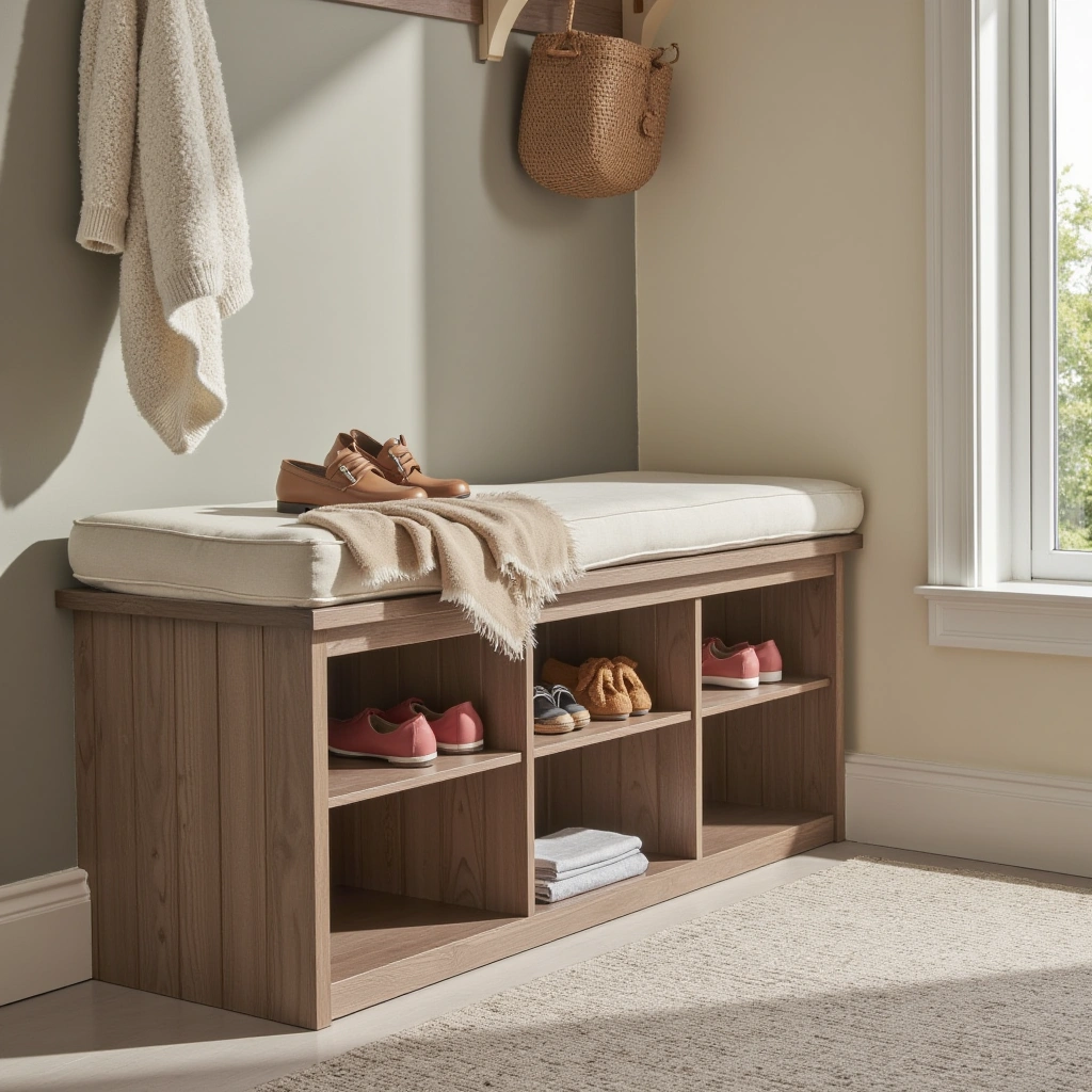 15. Incorporate a Sliding Shoe Organizer