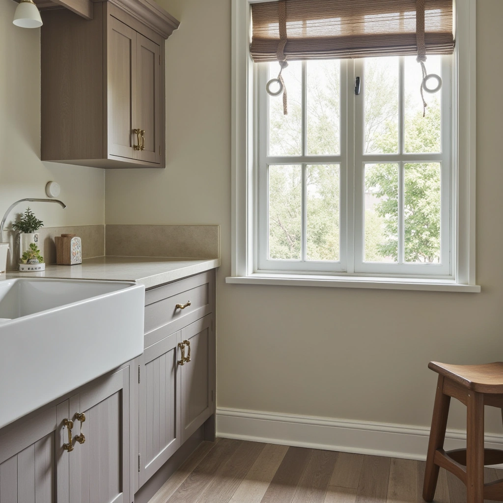 17. Built-In Laundry Sink with Built-In Faucet